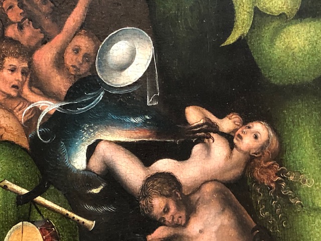 Ausschnitt aus dem Flügelaltar mit dem Jüngsten Gericht von Lucas Cranach d. Ä.