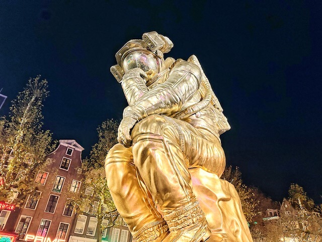 Joseph Klibanskys Bronze-Skulptur „The Thinker“