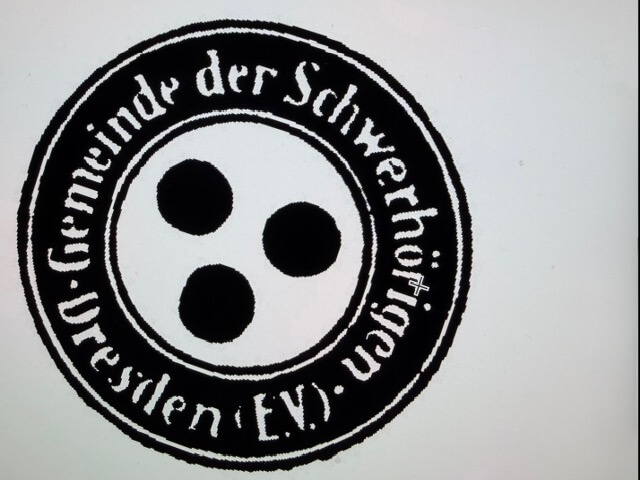 Logo und Schutzzeichen eines Schwerhörigenvereins in den ersten Jahrzehnten des 19. Jahrhunderts - hier Dresdner Schwerhörigen-Gemeinde